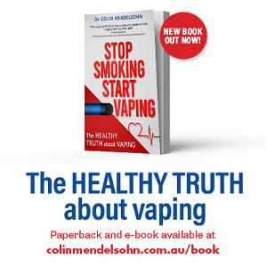 Dr Colin Mendelsohn has written a new book called Stop Smoking Start Vaping