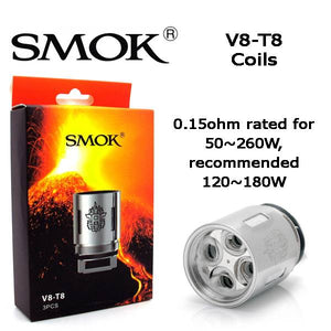 Vapourtron Smok V8 Coils – T8 0.15ohms Vapourtron 