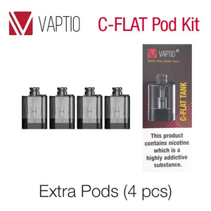 Vapourtron Vaptio Solo Flat replacement pods 1.5ml 1.0ohm Vapourtron